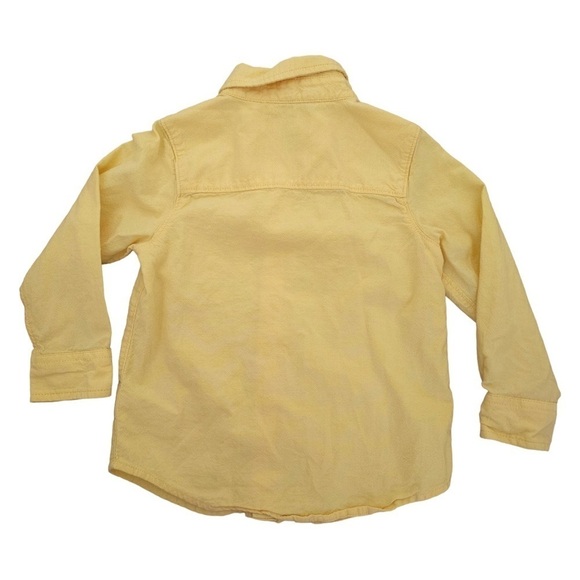 Bundle Old Navy button down collared shirt yellow green peach 3T bundle cotton - Picture 5 of 9